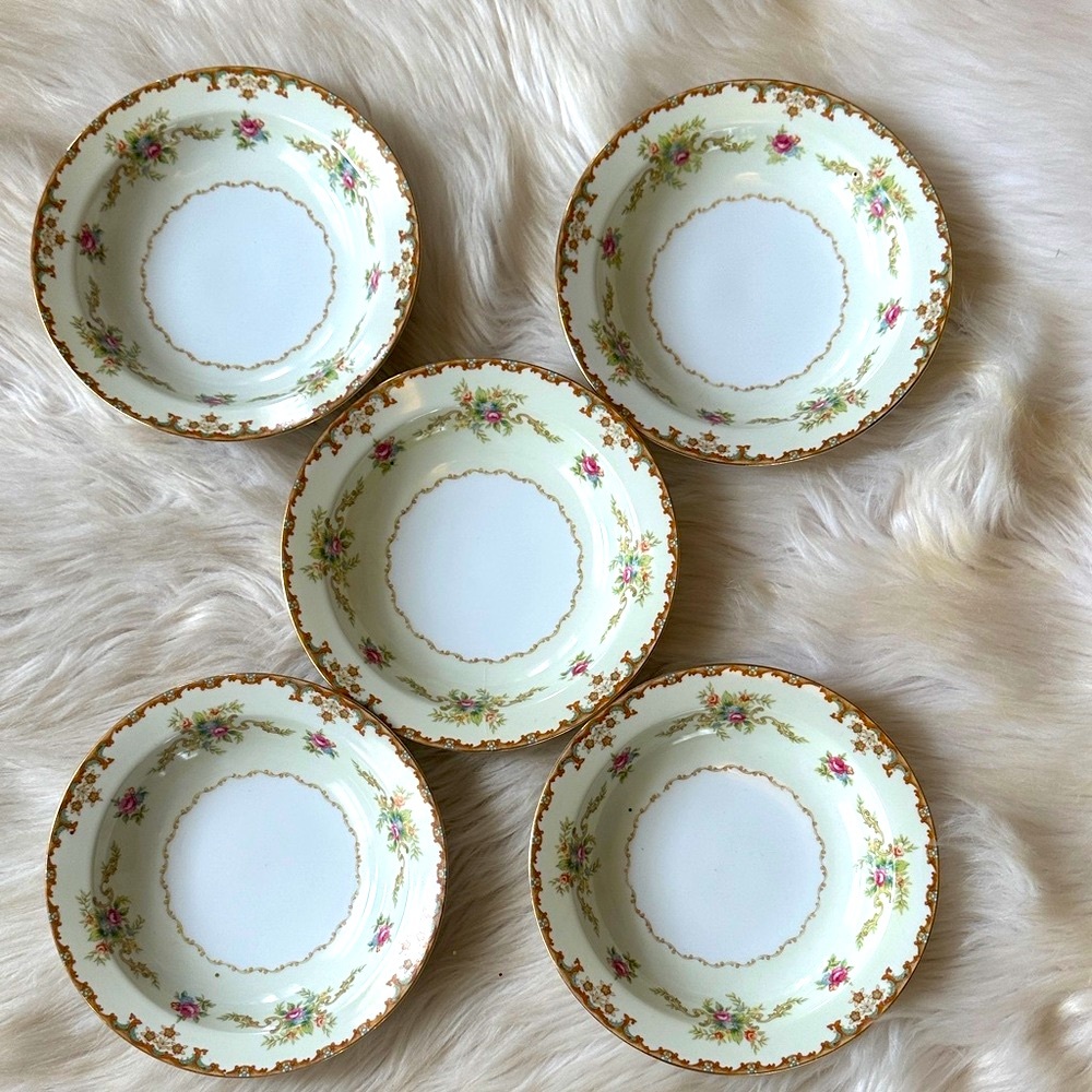5 REGAL BY SANGO JAPAN Floral Dinnerware Set